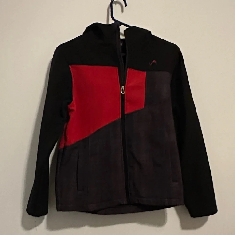 Boys L (14-16) Red and Black jacket